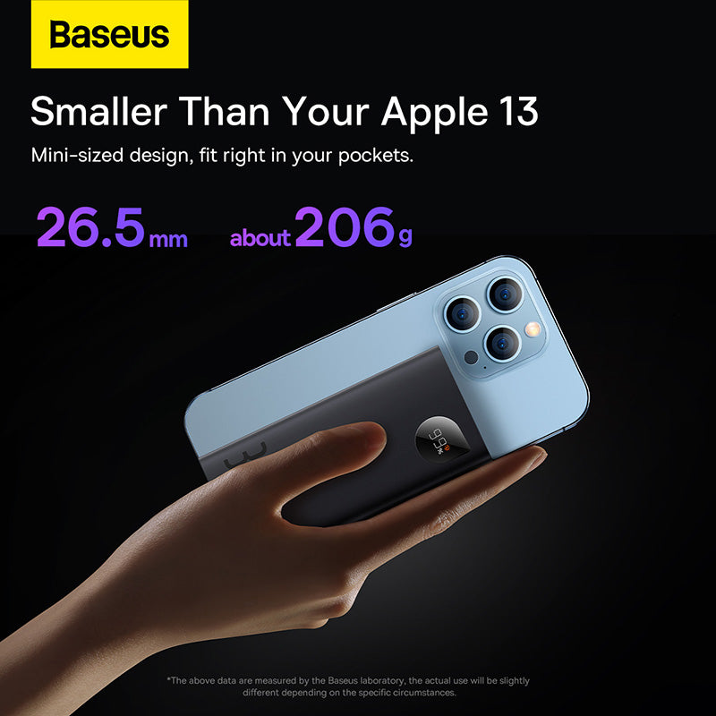 Premium Power Bank 10000mAh mit 22,5 W PD Schnellladegerät – Tragbares Ladegerät fürSmartphones, Apple iPhone, Samsung, iOS & Android AirPods, Earbuds, Android, Samsung, Xiaomi