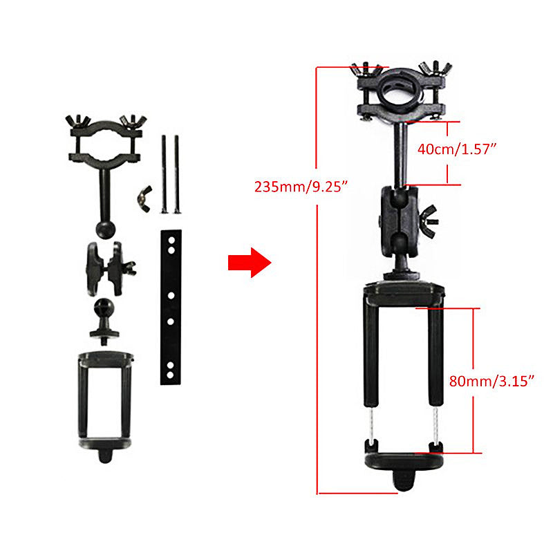 Premium 3-in-1 verstellbare Auto-Handyhalterung für Apple iPhone | Armaturenbrett, Rückspiegel & Sonnenblendenhalterung - Leicht 
